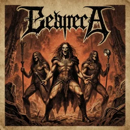 vintage death metal album cover