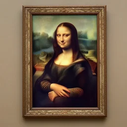 the mona lisa in the style of claude monet