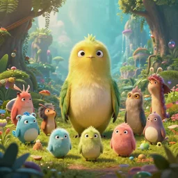 extraordinary, cute and tiny creatures in a fantasy world, fantasy art, epic, artstation, concept art, greg rutkowski, octane render, cry engine, pixar movie, high quality 3 d render, graphics nvidia ray tracing