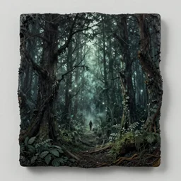 an Eldritch gothic forest, style by Lovecraft