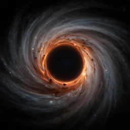 a photo of a black hole