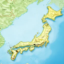 map of japan