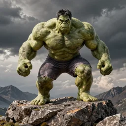 the rock as the hulk