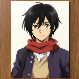 “portrait of Mikasa Ackerman, by Radoslaw Pujan and Larry Woodmann, highly realistic”