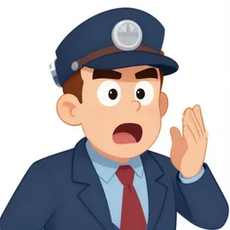 Inspector Gadget shocked after seeing the face of Dr Claw, digital art