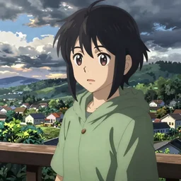 un dia de paz, arte koto no ha no niwa, makoto shinkai, semi - realistic anime