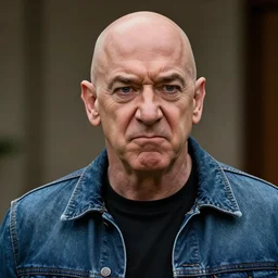 jeff bezos as an angry jean - baptiste emanuel zorg, photorealistic, cinematic lighting, highly detailed, very intricate