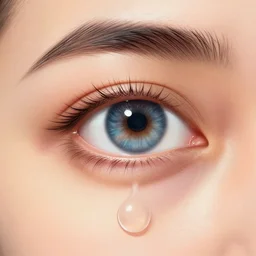 a doctor with a huge eye for a head, realistic illustration.