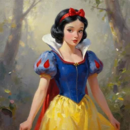 snow white, robopunk, oil painting, sunlit, paint texture, digital painting, highly detailed, artstation, sharp focus, illustration, concept art, by wlop and krenz cushart