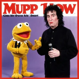 8 0 s magazine advertisement depicting muppet charles manson hosting the muppet show