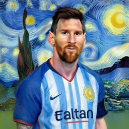 messi by van gogh