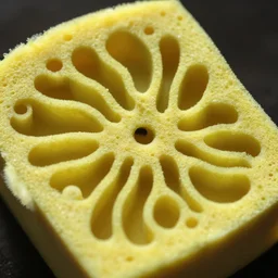 sponge with many paths inside, lord of the rings, detailed, close up, mysterious, curiosity,