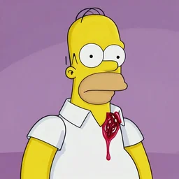 realistic photo of homer simpson of flesh and blood