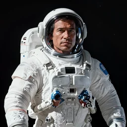 Steven Seagal in space, photorealistic art