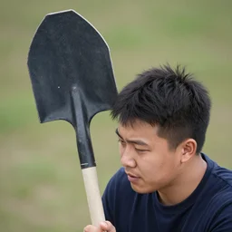 shovel to the side of the head pinnnggg