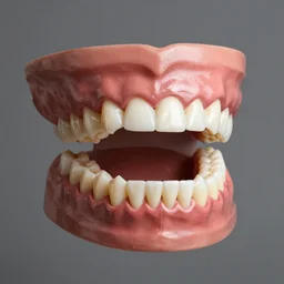 man made of human teeth