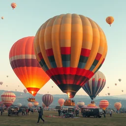 turkey hot air balloon festival, epic retrowave art, trending on art station