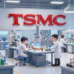 Inside the TSMC factory hyperrealistic photorealistic render by Pixar