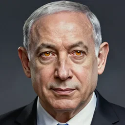 Benjamin Netanyahu as a fantasy magic man portrait, sci-fi, amber eyes, face, fantasy, intricate, elegant, highly detailed, digital painting, artstation, concept art, smooth, sharp focus, illustration, art by artgerm and greg rutkowski and alphonse mucha