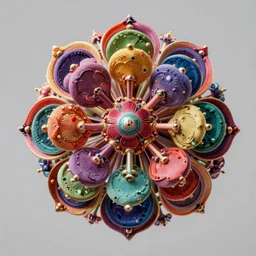 A mandelbulb like flower, highly detailed and intricate, hyper realistic, colorful, sci fi, artstation, octane render, 8k by beeple