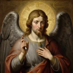 saint michael the angel, guarding the world from evil. highly detailed painting by gaston bussiere, greg rutkowski 8 k, detailed face