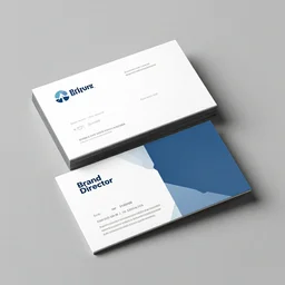 a business card mock up for a brand director