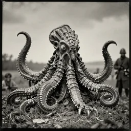 a civil war - era tintype photograph of cthulbacca