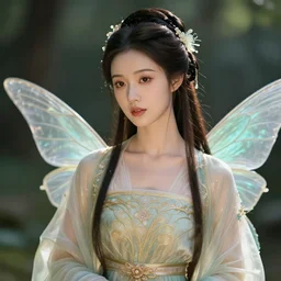 beautiful fairy in ornate robes, highly detailed, 4k, HDR, smooth, sharp focus, hyper realistic, high resolution