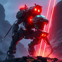 strider machine mecanical creature robot of horizon forbidden west horizon zero dawn bioluminiscence global illumination ray tracing hdr fanart arstation by ian pesty and alena aenami artworks in 4 k