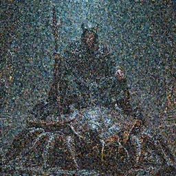 a undead mage lord sitting on big scarab mount dramatic lighting cinematic establishing shot extremely high detail foto realistic cinematic lighting post processed