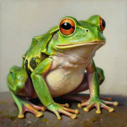 The best painting of a frog of all time, by H.R. Giger