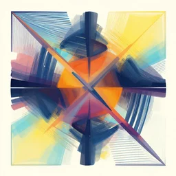 an abstract vector art