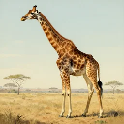 giraffe as paleoart by zdenek burian