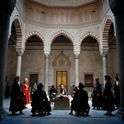 photograph inside topkapi palace, jewel thieves, 1963, Kodachrome film