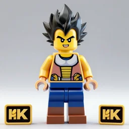a 3 d render of a vegeta lego, 4 k