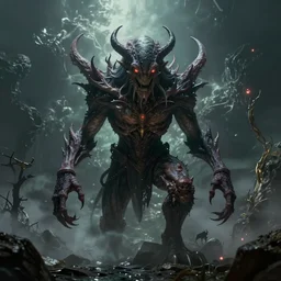 Cthulhu the devorer of worlds. Kawai style. Artstation.