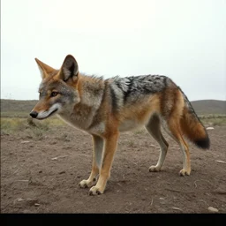 trailcam footage of native weird distorted body Skinwalker transforming into a coyote