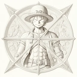 symmetry!! luffy, intricate, elegant, highly detailed, my rendition, digital painting, artstation, concept art, smooth, sharp focus, illustration, art by artgerm and greg rutkowski and alphonse mucha