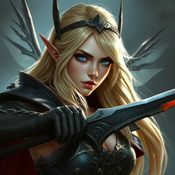 blonde combat fairy venizian era, dark fantasy, extremely detailed, sharp focus, portrait, smooth, digital illustration, by rossdraws, frank franzzeta