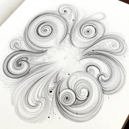 sketchbook page swirls dots, magnificent, close up, details, sharp focus, elegant, highly detailed, illustration, by jordan grimmer and greg rutkowski, intricate, beautiful, trending artstation, pixiv, digital art