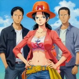 a painting from nico robin by huang guangjian and gil elvgren and sachin teng