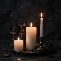 Occult still life with candles