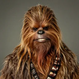 chewbacca krang self portrait, detailed face