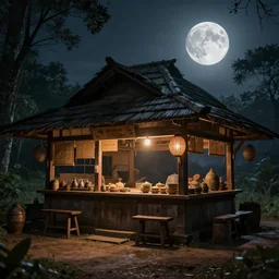 a typical kerala tea shop in the moon, an epic fantasy, dramatic lighting, cinematic, establishing shot, extremely high detail, photorealistic, cinematic lighting, artstation, matte painting, simon stalenhag, horizon forbidden west