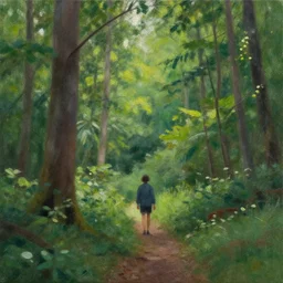 never been to this part of the forest before. i have gone here to paint but what i ended up painting is following me back home.
