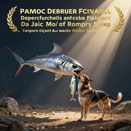 dogfish eating a fishdog
