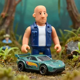 vin diesel in the swamp realm, from hotwheels acceleracers