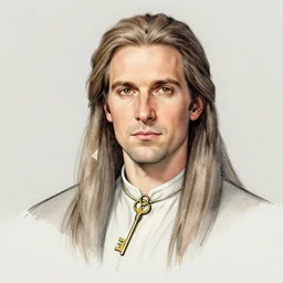 vassago, diviner of the future, adviser to the wise, airbrush art, drew struzan illustration art, key art, portrait