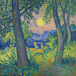 paradise lost, pointillism,