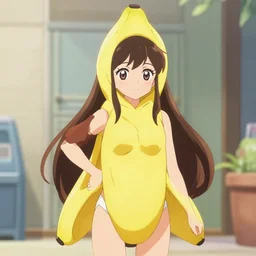 anime girl in banana suit